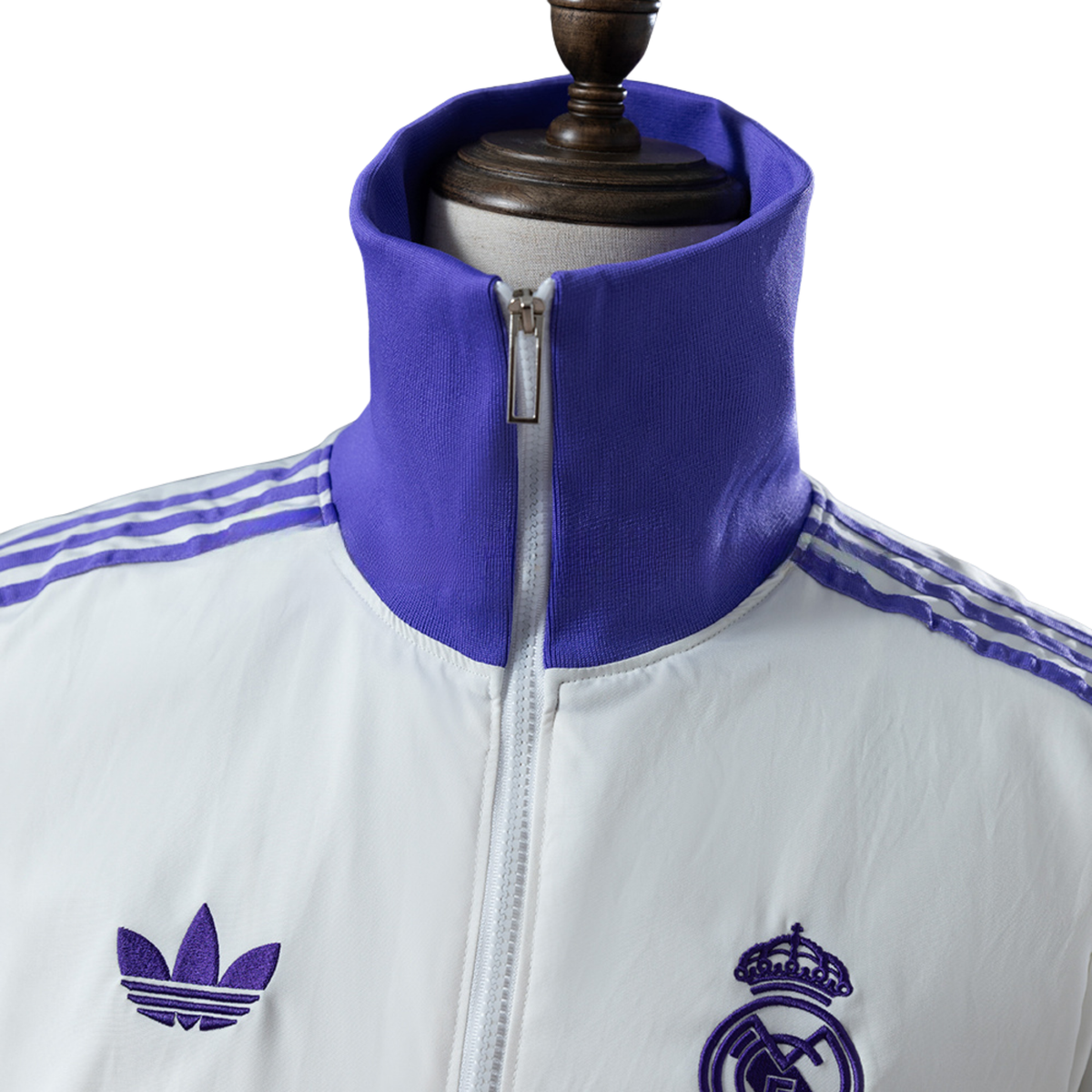 Corta-Vento Real Madrid Branco/Roxo