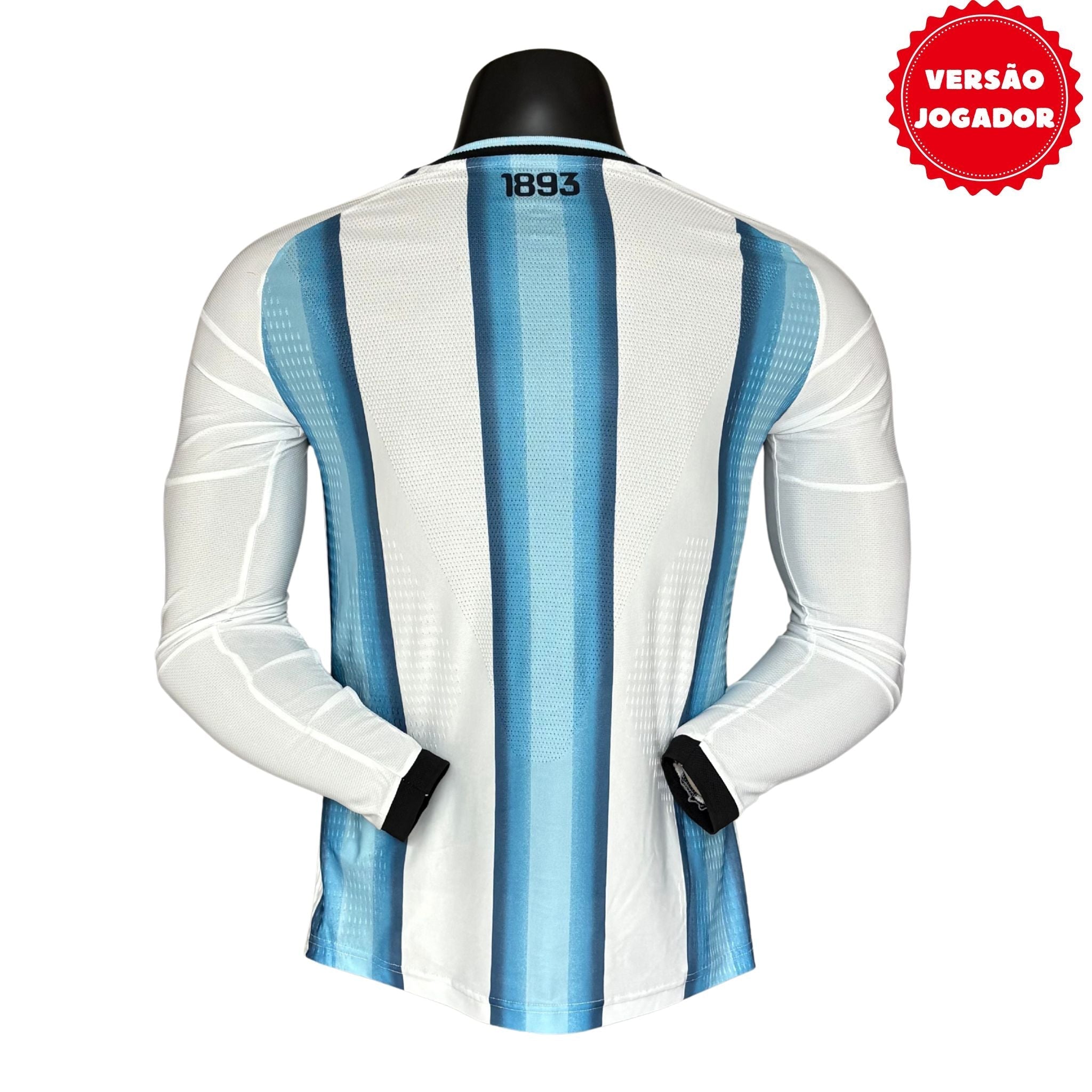 Camisa Argentina I 2026 Jogador Manga Longa
