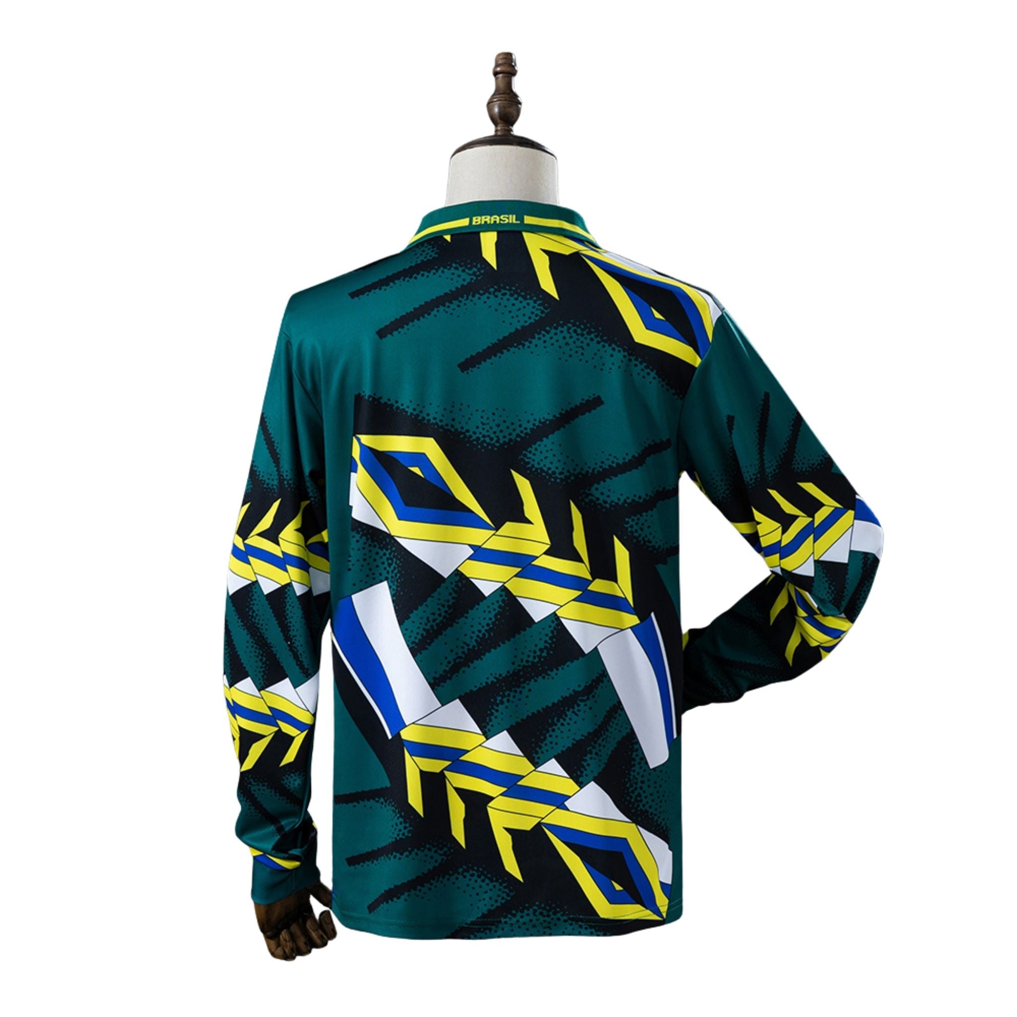 Camisa Brasil Goleiro 1994 Retrô Manga Longa