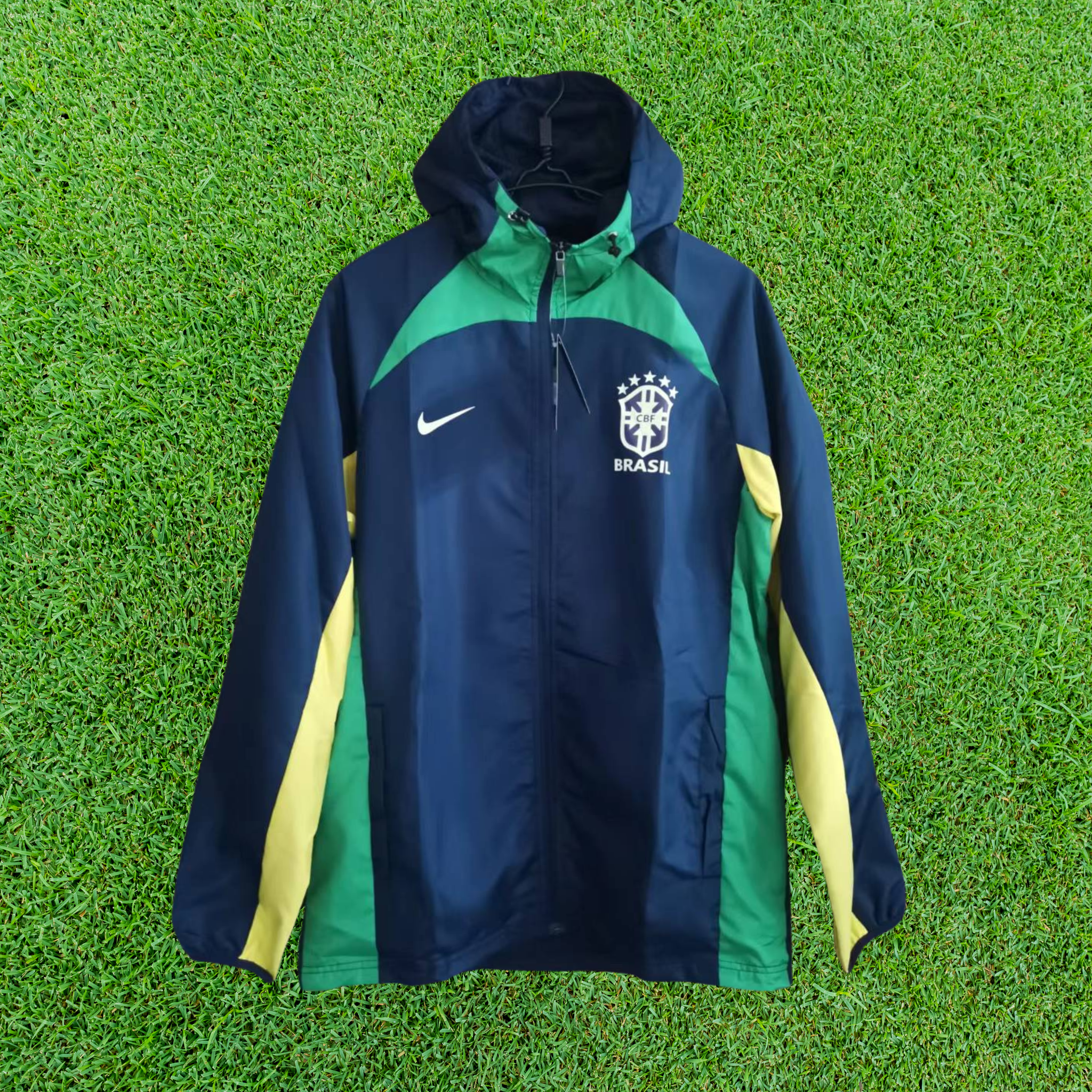 Corta-Vento Brasil Azul/Verde