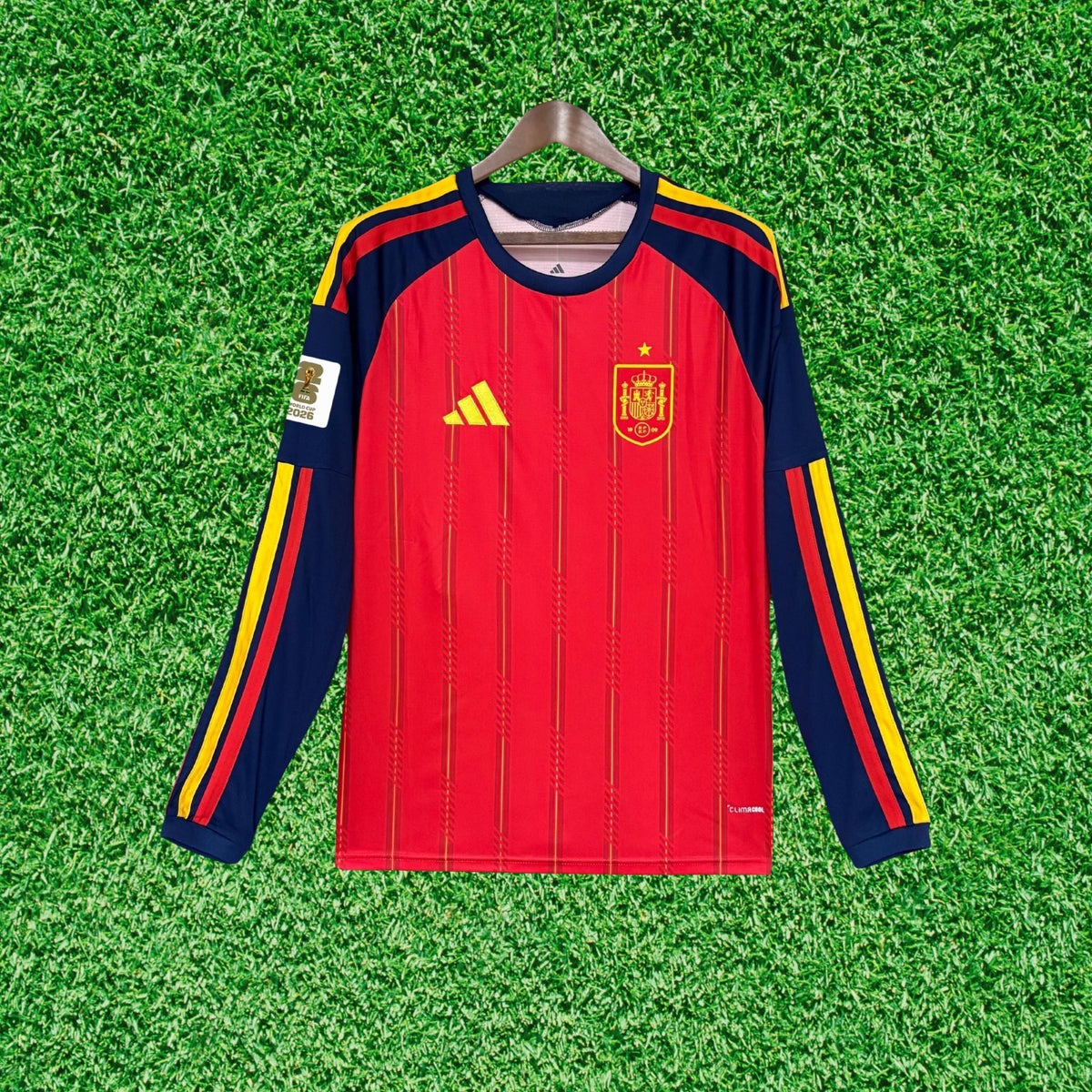 Camisa Espanha I 2026 Manga Longa