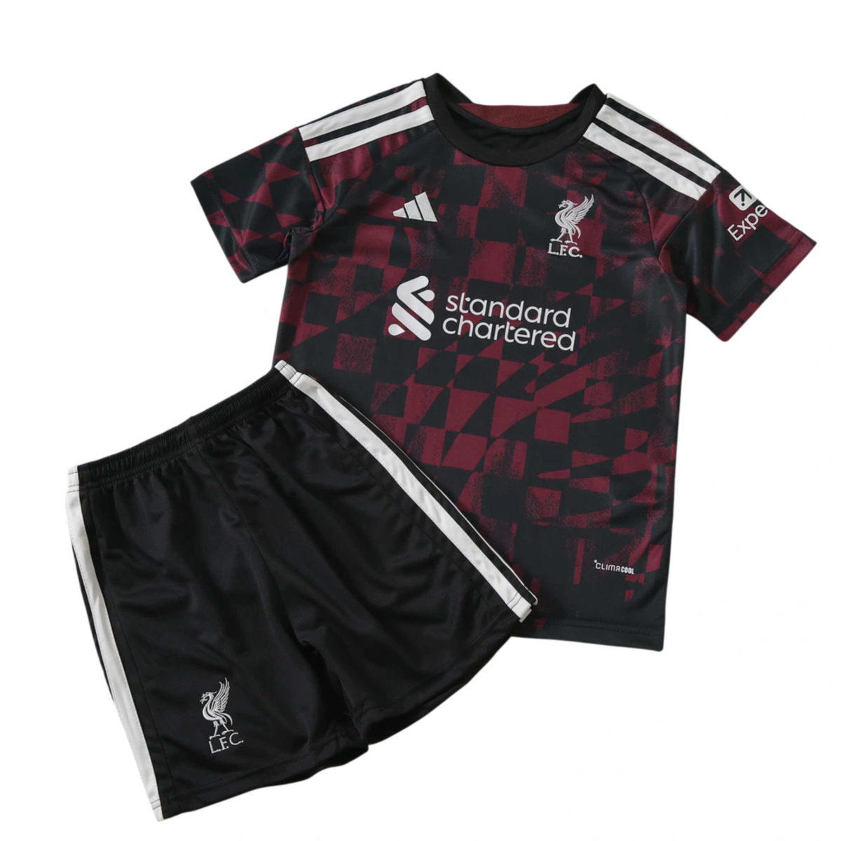 Kit Liverpool F.C III 26/27 Infantil Preto