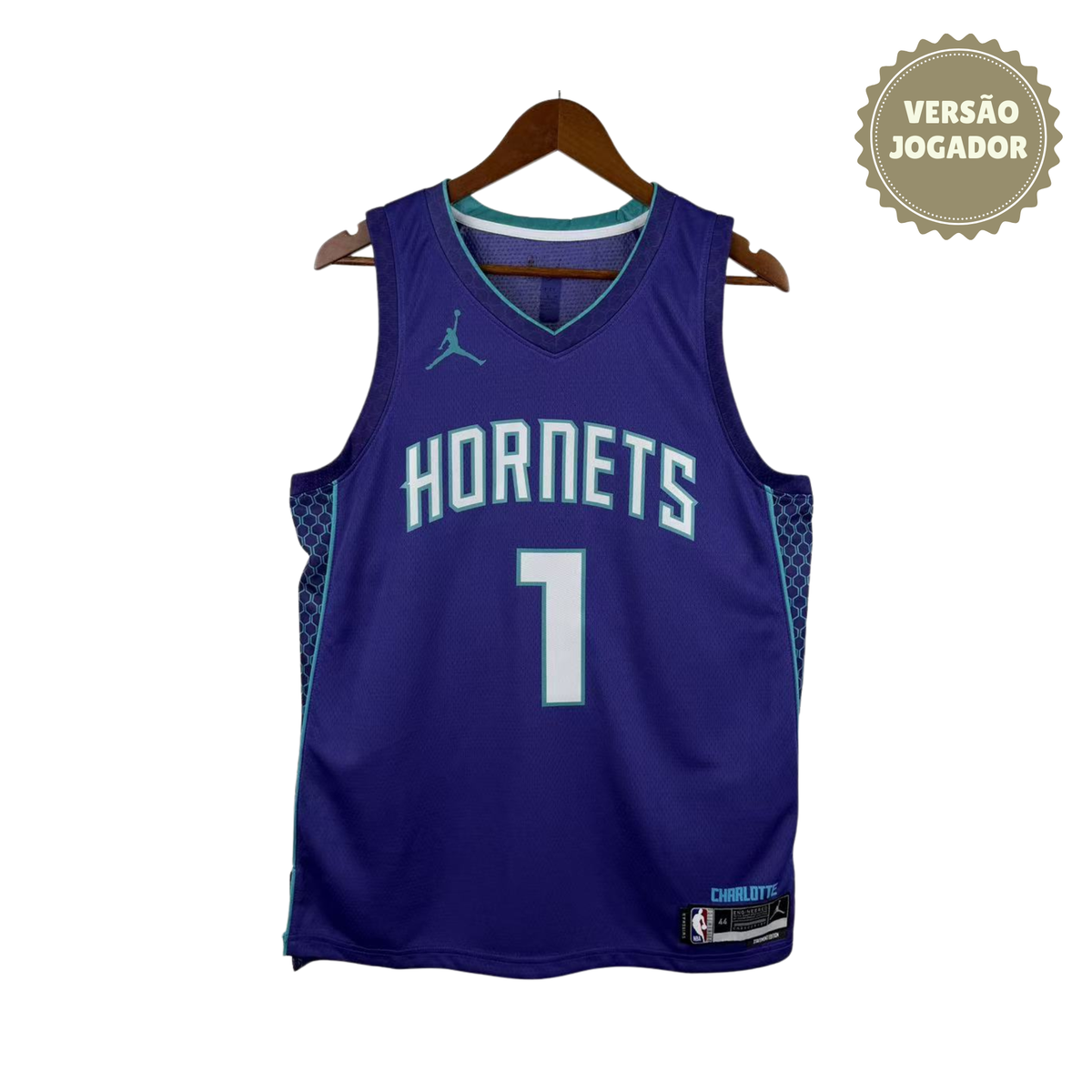 Camisa Charlotte Hornets 2023 | #1 Ball Roxa