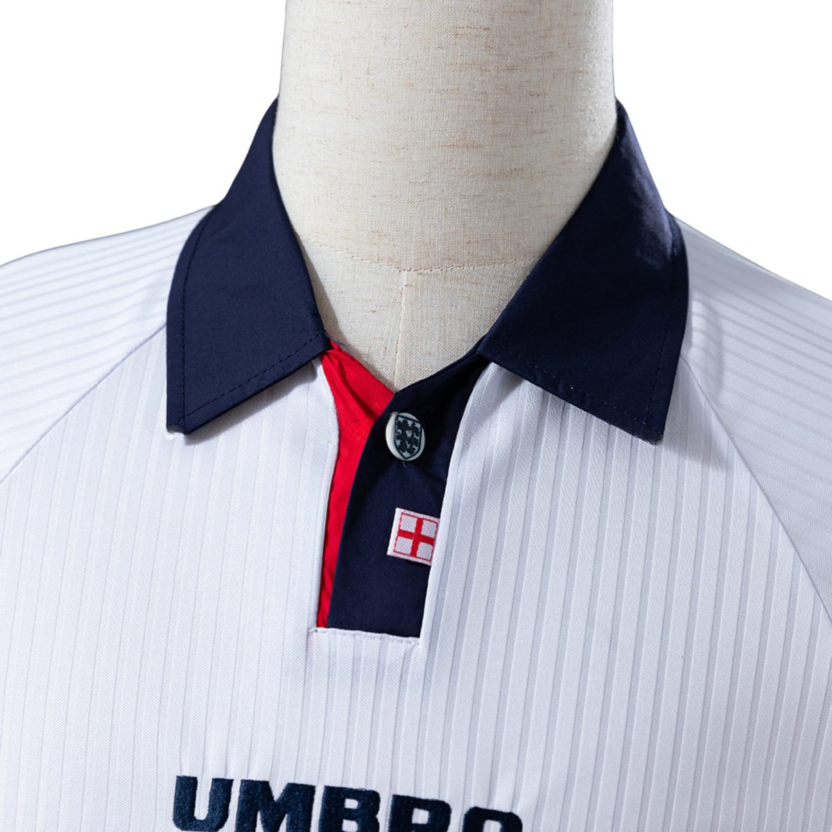 Camisa Inglaterra I Retrô 1998 Manga Longa
