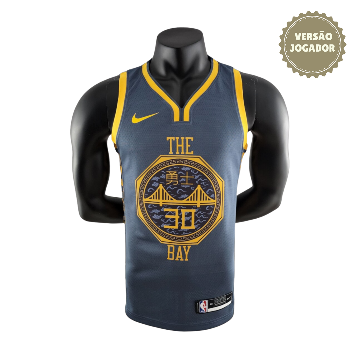 Camisa Golden State 2018 | Curry Jogador Cinza