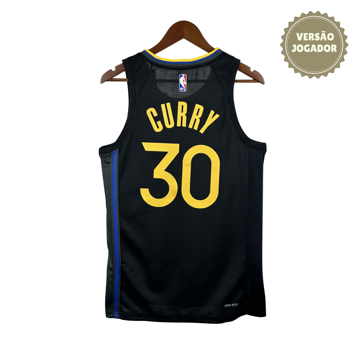 Camisa Golden State 25th | #30 Curry Jogador Preta