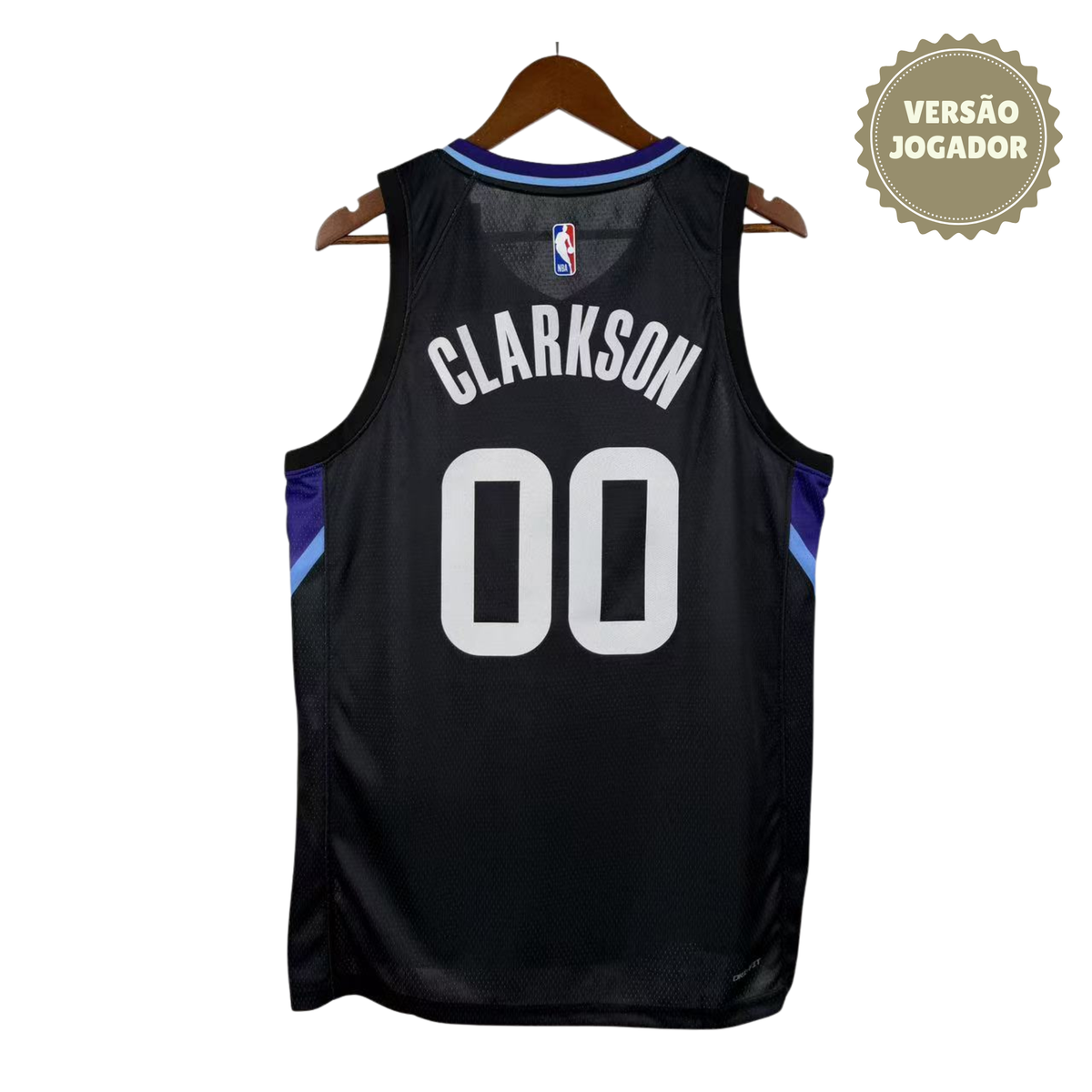 Camisa Utah Jazz 26th | #00 Clarkson Jogador Preta