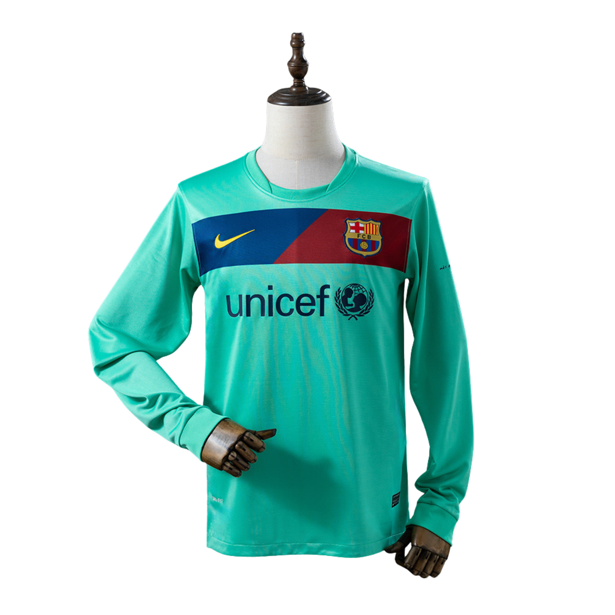 Camisa Barcelona II Retrô 10/11 Manga Longa