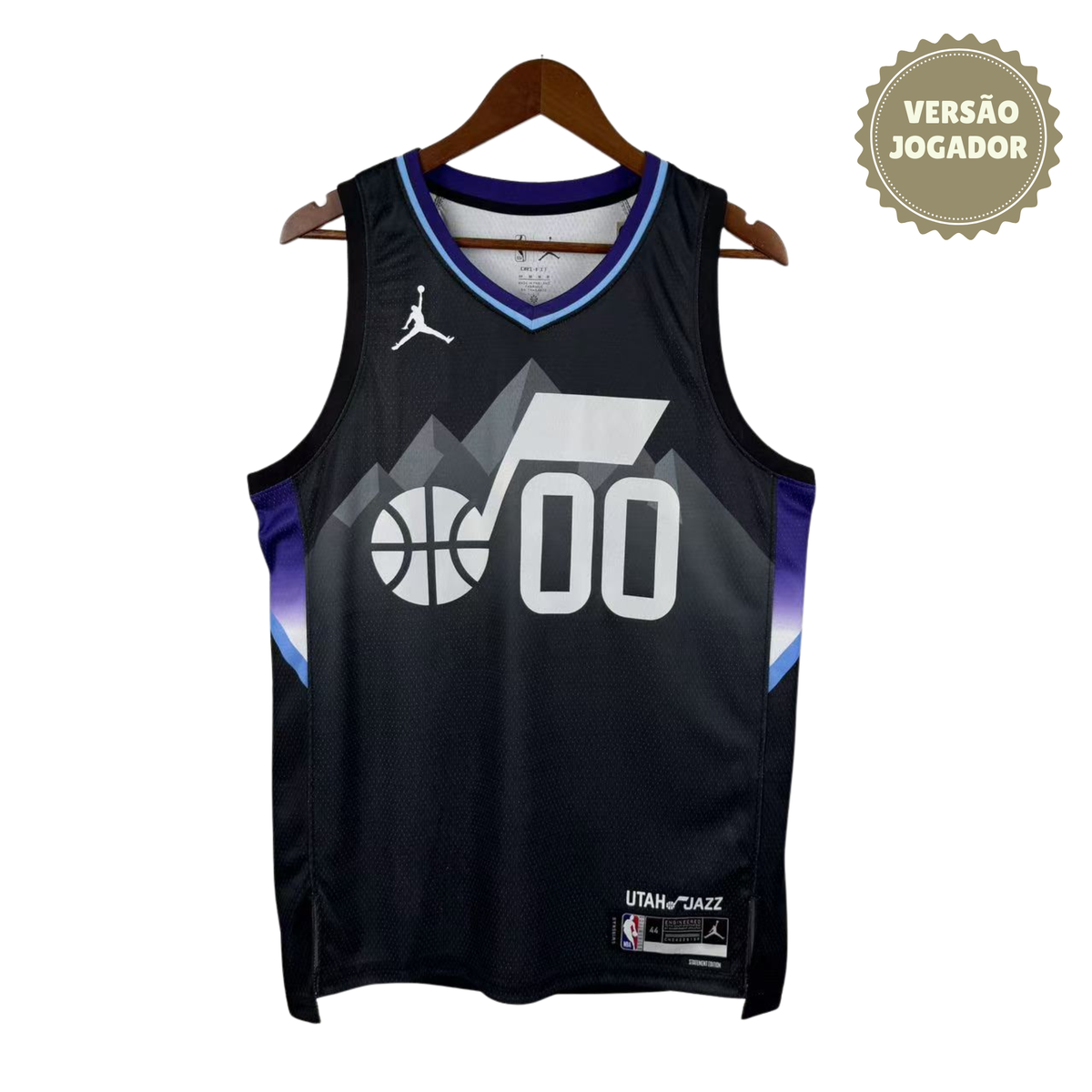 Camisa Utah Jazz 26th | #00 Clarkson Jogador Preta