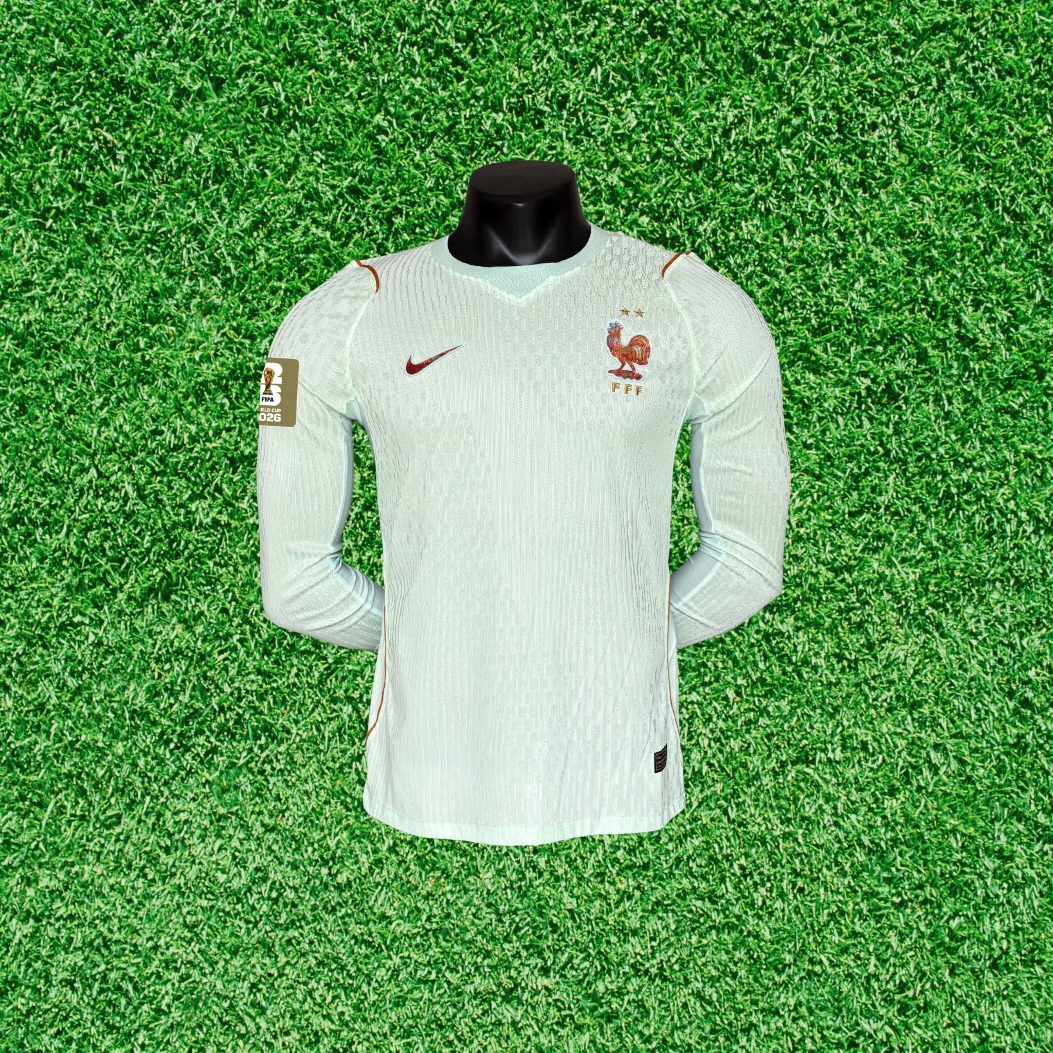 Camisa França II 2026 Jogador Manga Longa