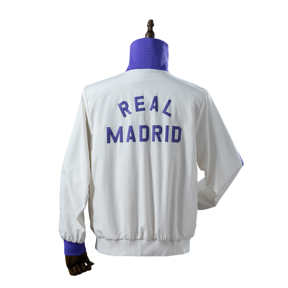 Corta-Vento Real Madrid  Branco/Roxo