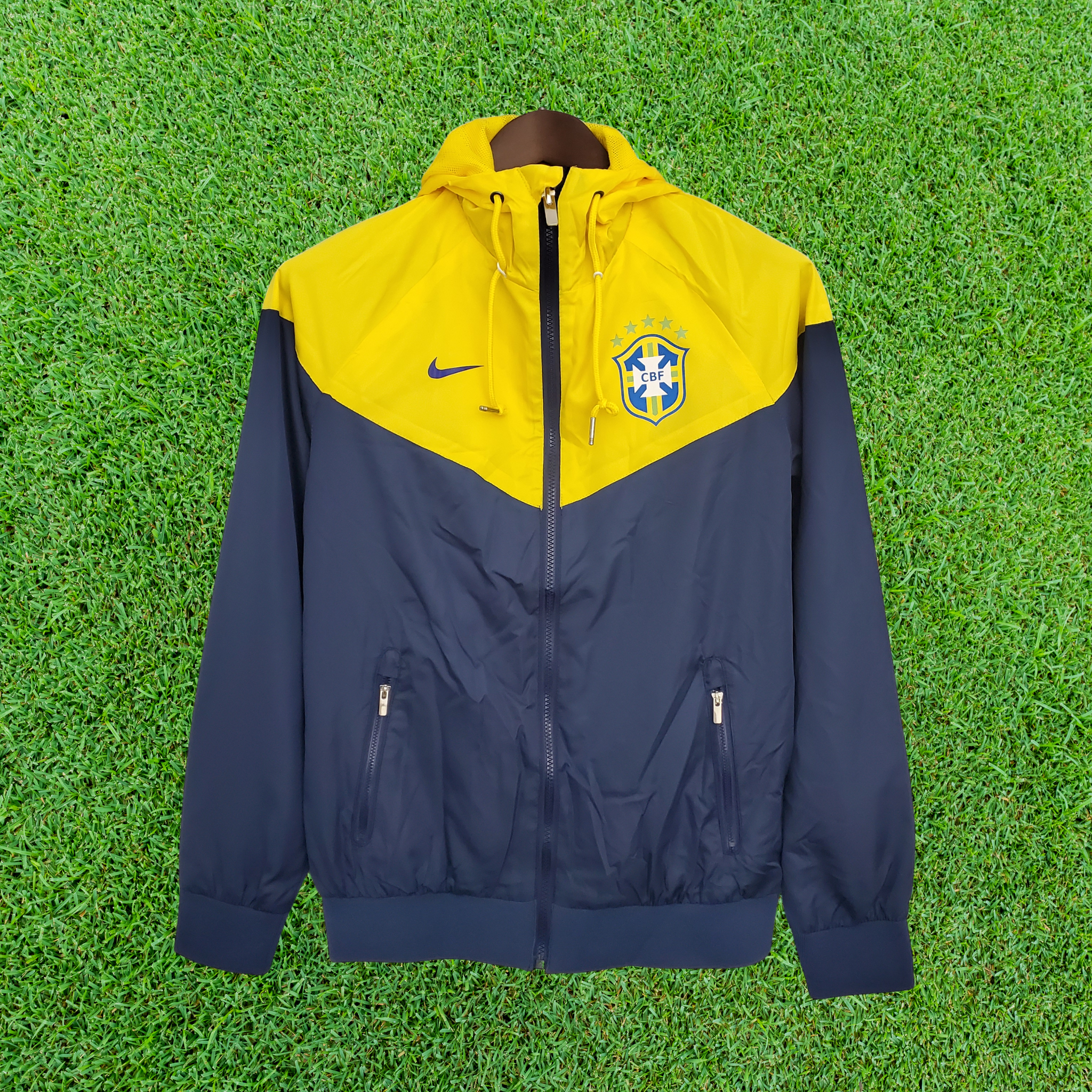 Corta-Vento Brasil Azul/Amarelo