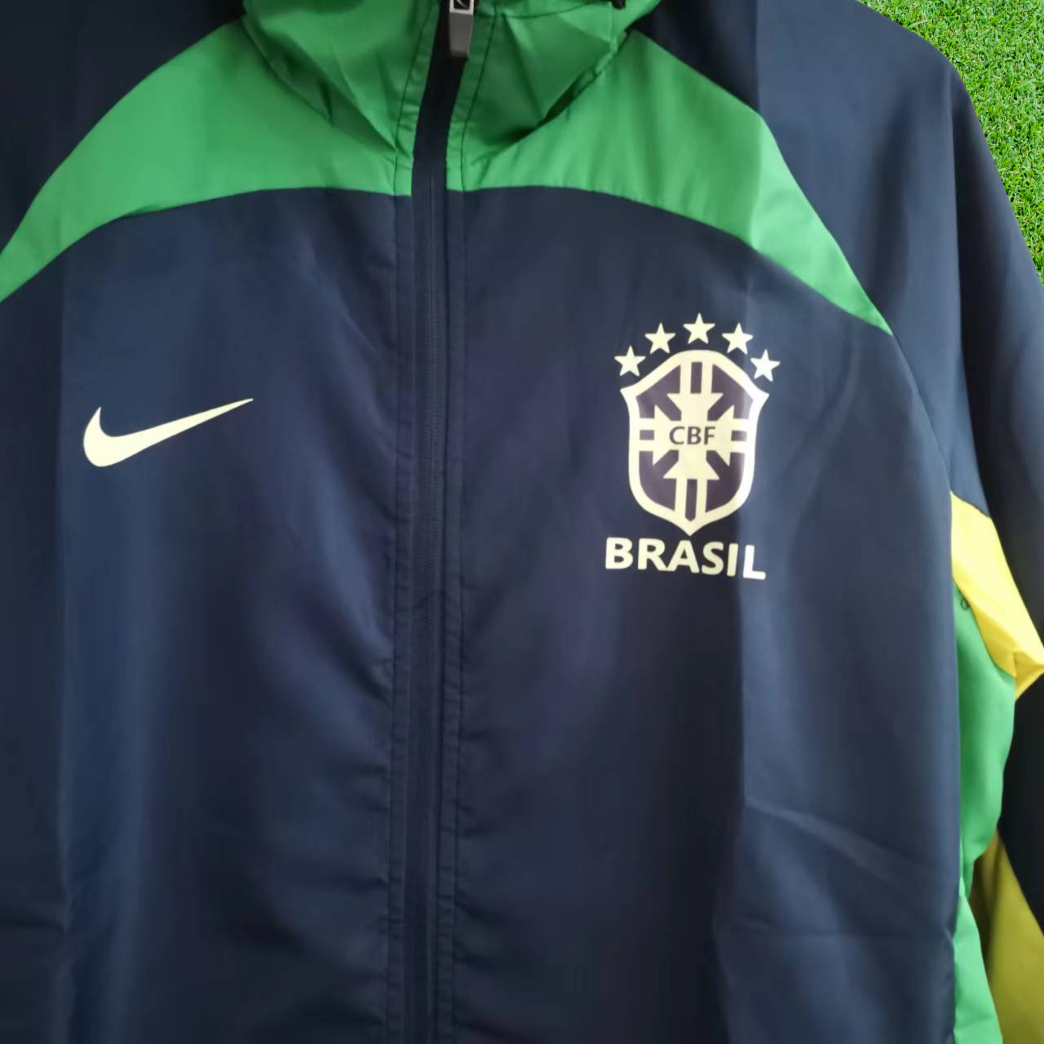 Corta-Vento Brasil Azul/Verde