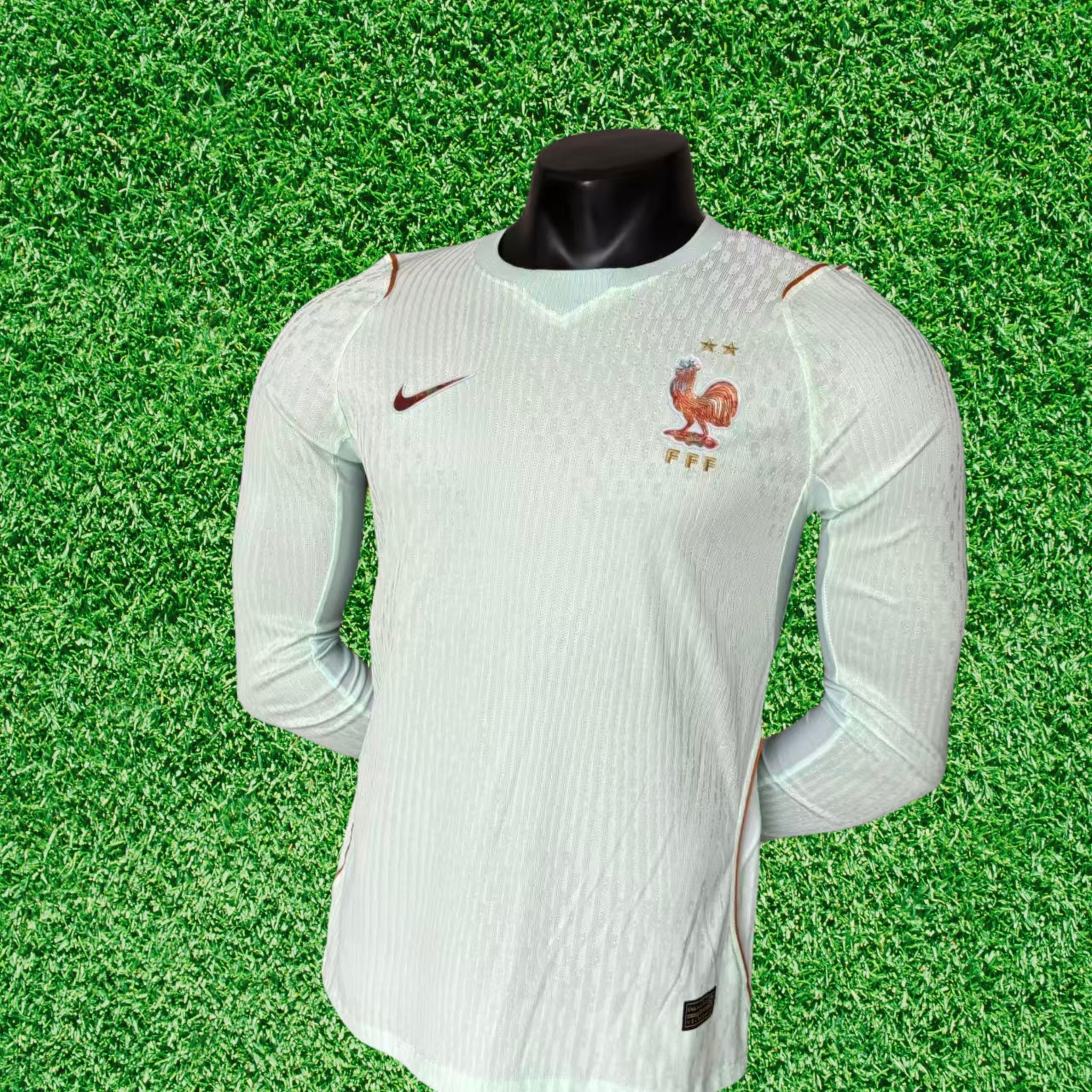 Camisa França II 2026 Jogador Manga Longa