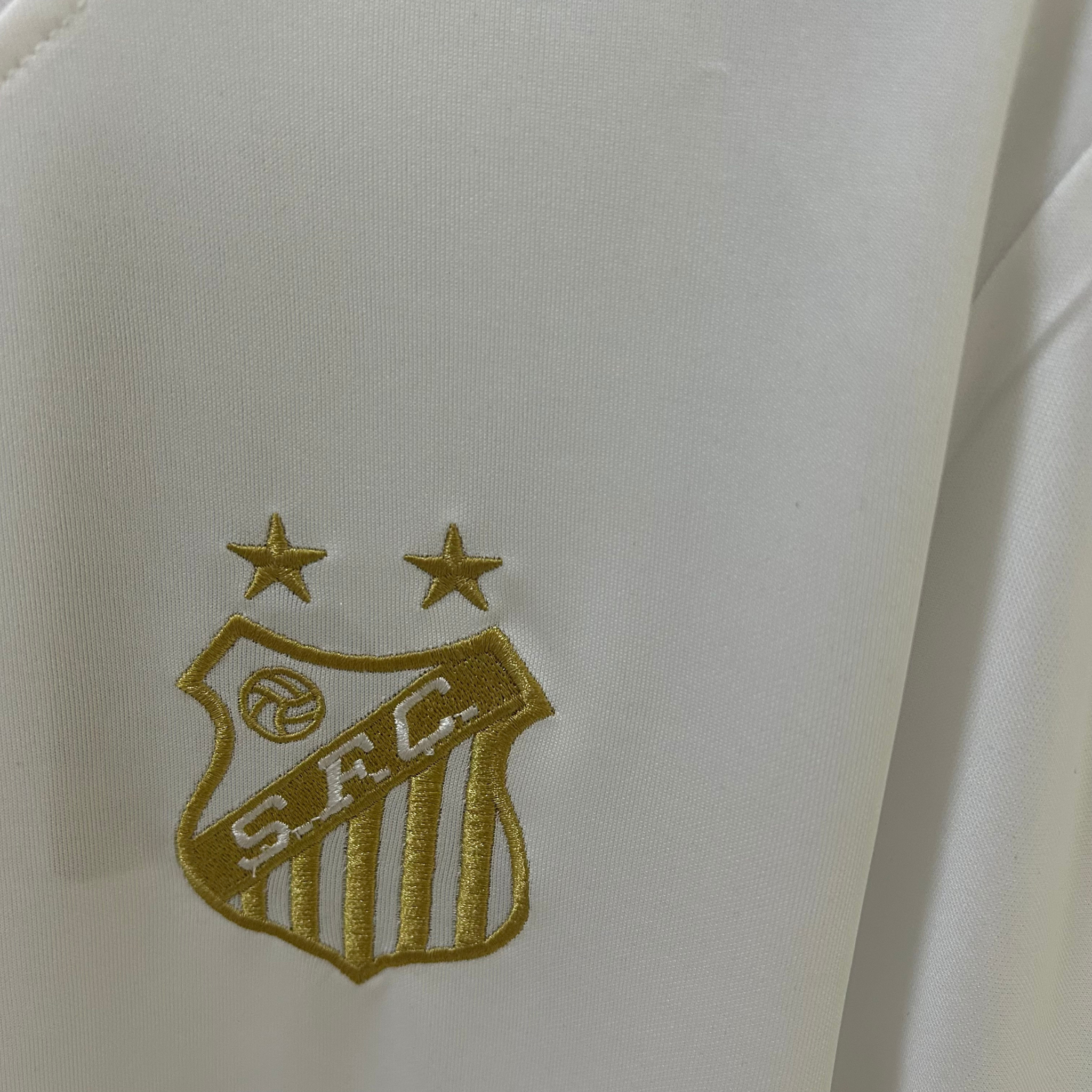 Camisa Santos Pelé Mil Gols Branca 25/26 Torcedor