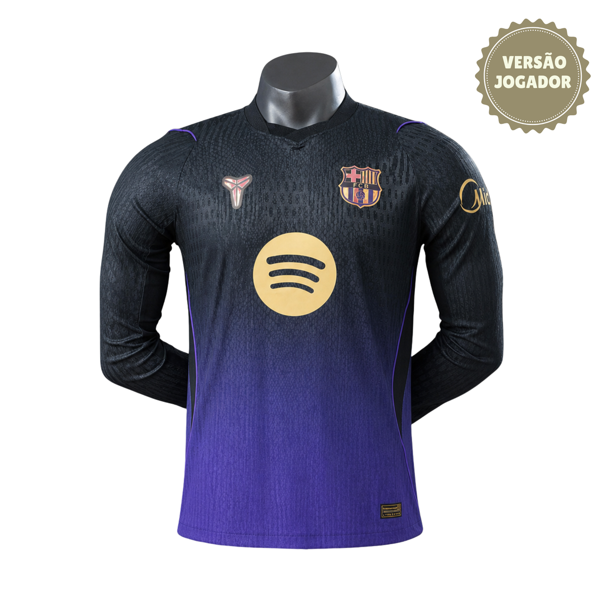 Camisa Barcelona Kobe II 26/27 Jogador Manga Longa