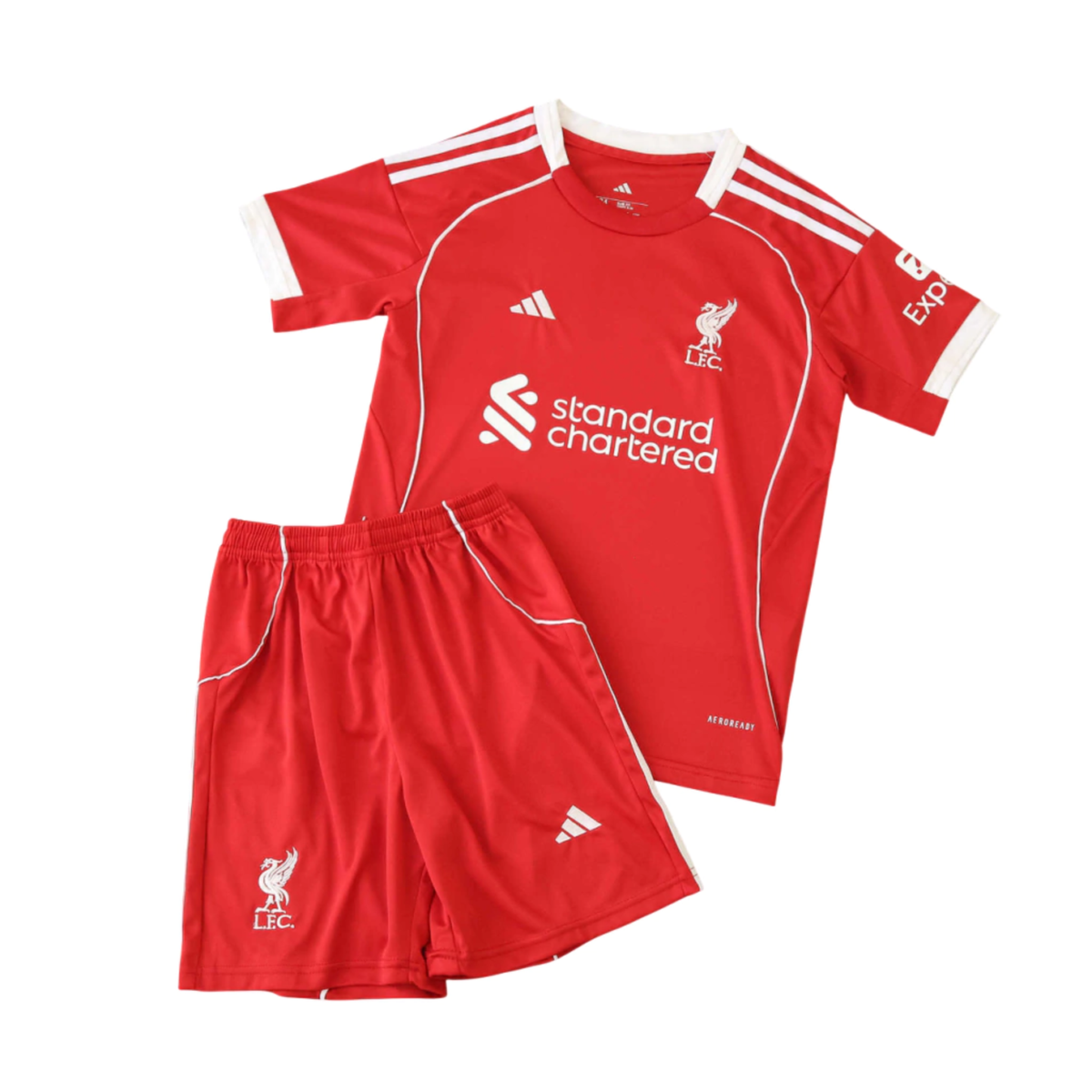 Kit Liverpool F.C I 25/26 Infantil Vermelho