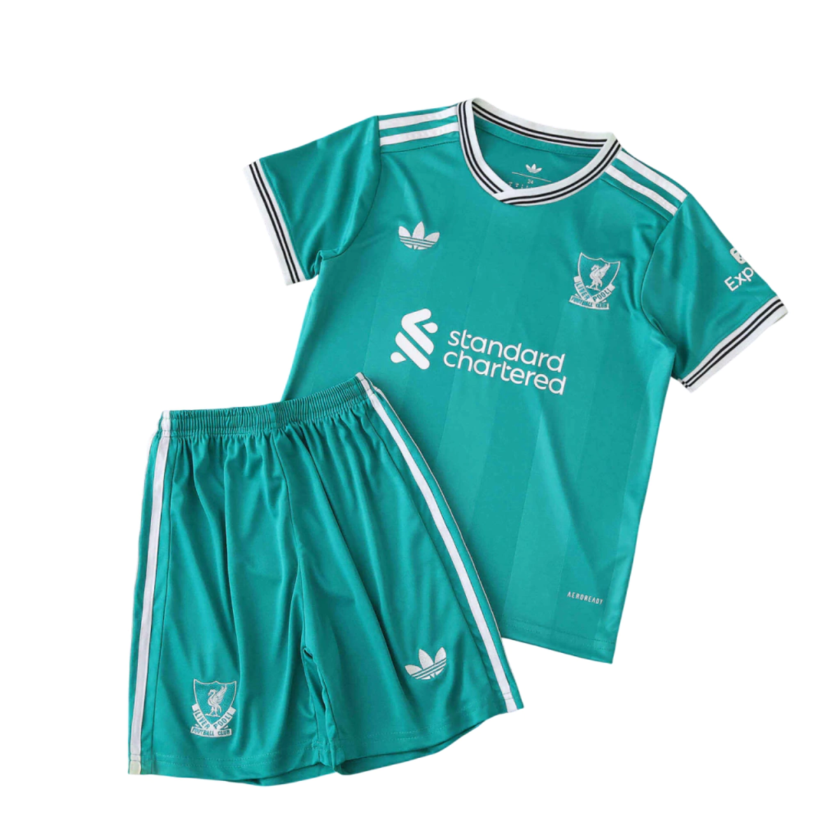 Kit Liverpool F.C III 25/26 Infantil Verde