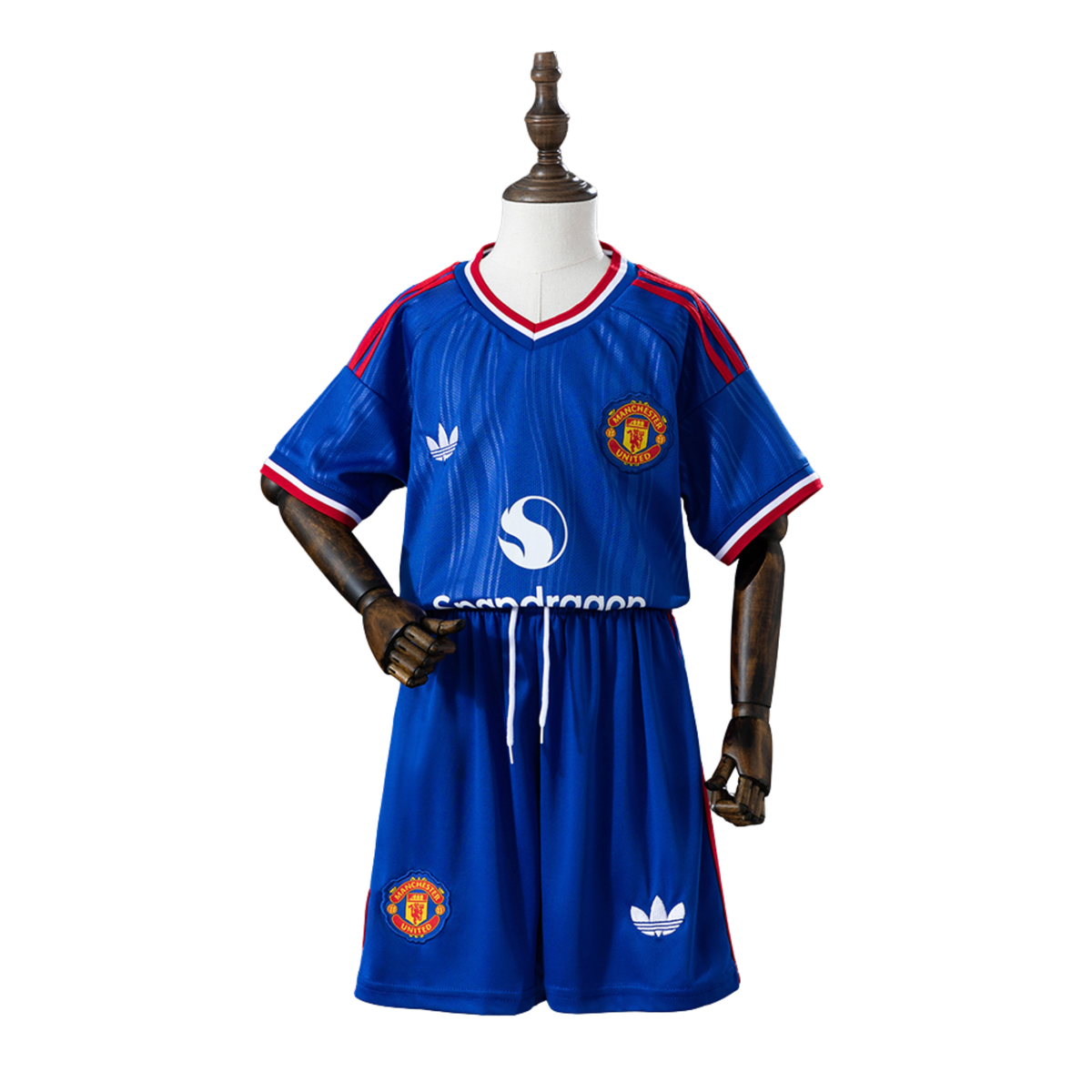 Kit Manchester United II 26/27 Infantil Azul