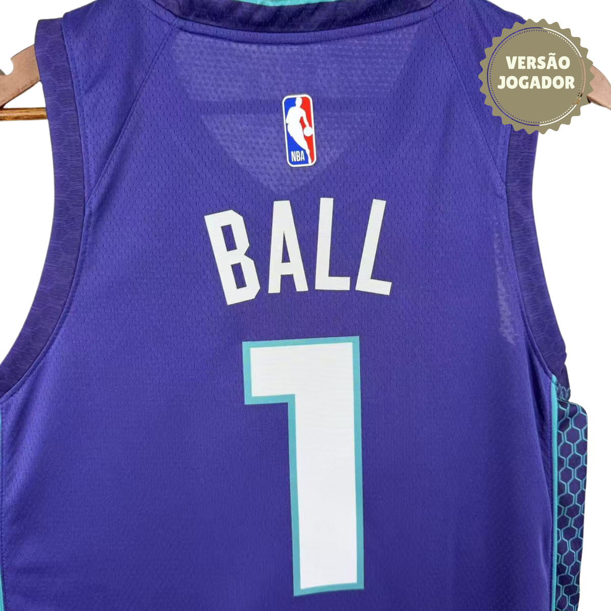 Camisa Charlotte Hornets 2023 | #1 Ball Roxa
