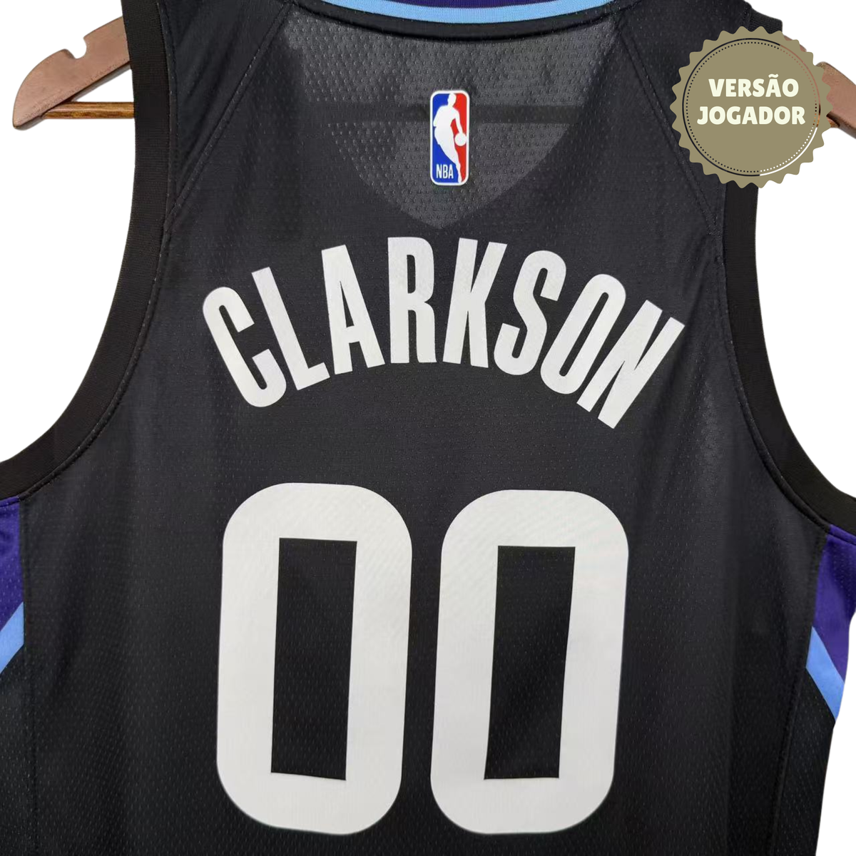 Camisa Utah Jazz 26th | #00 Clarkson Jogador Preta