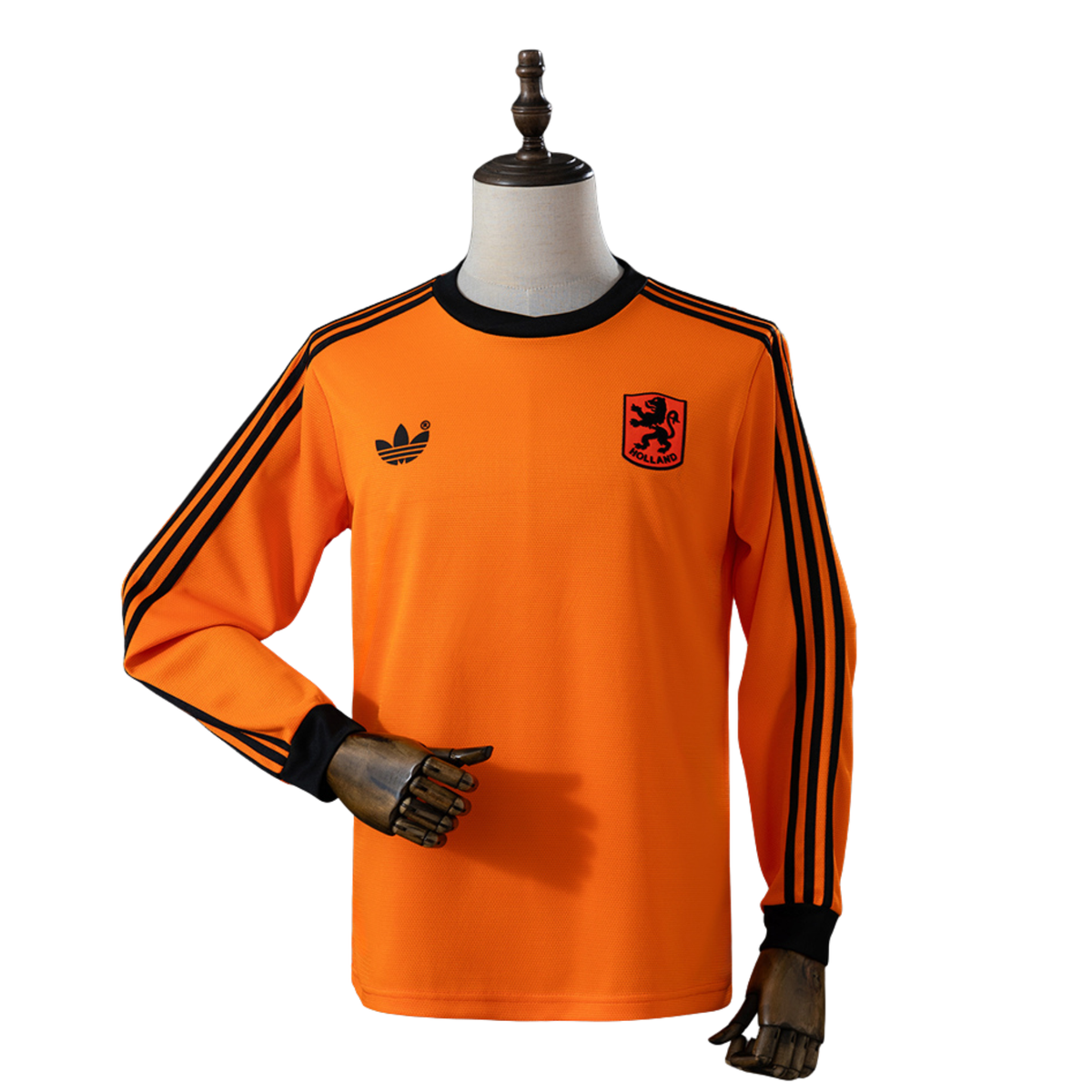 Camisa Holanda I Retrô 1980 Manga Longa