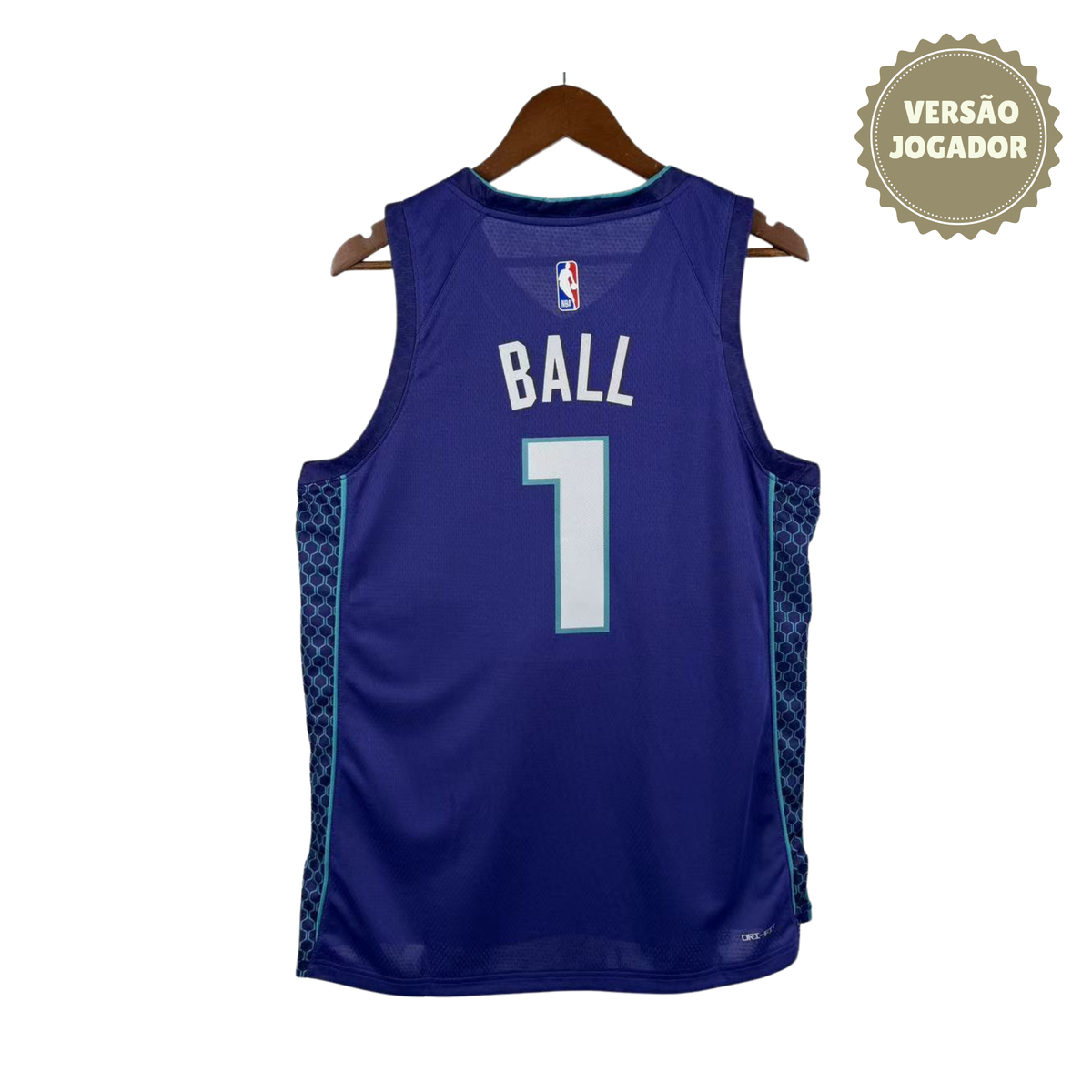 Camisa Charlotte Hornets 2023 | #1 Ball Roxa
