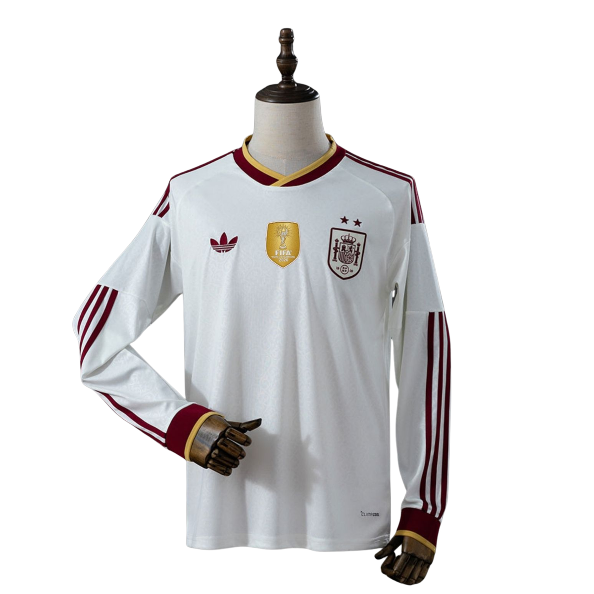 Camisa Espanha 2 Estrelas II 26/27 Manga Longa