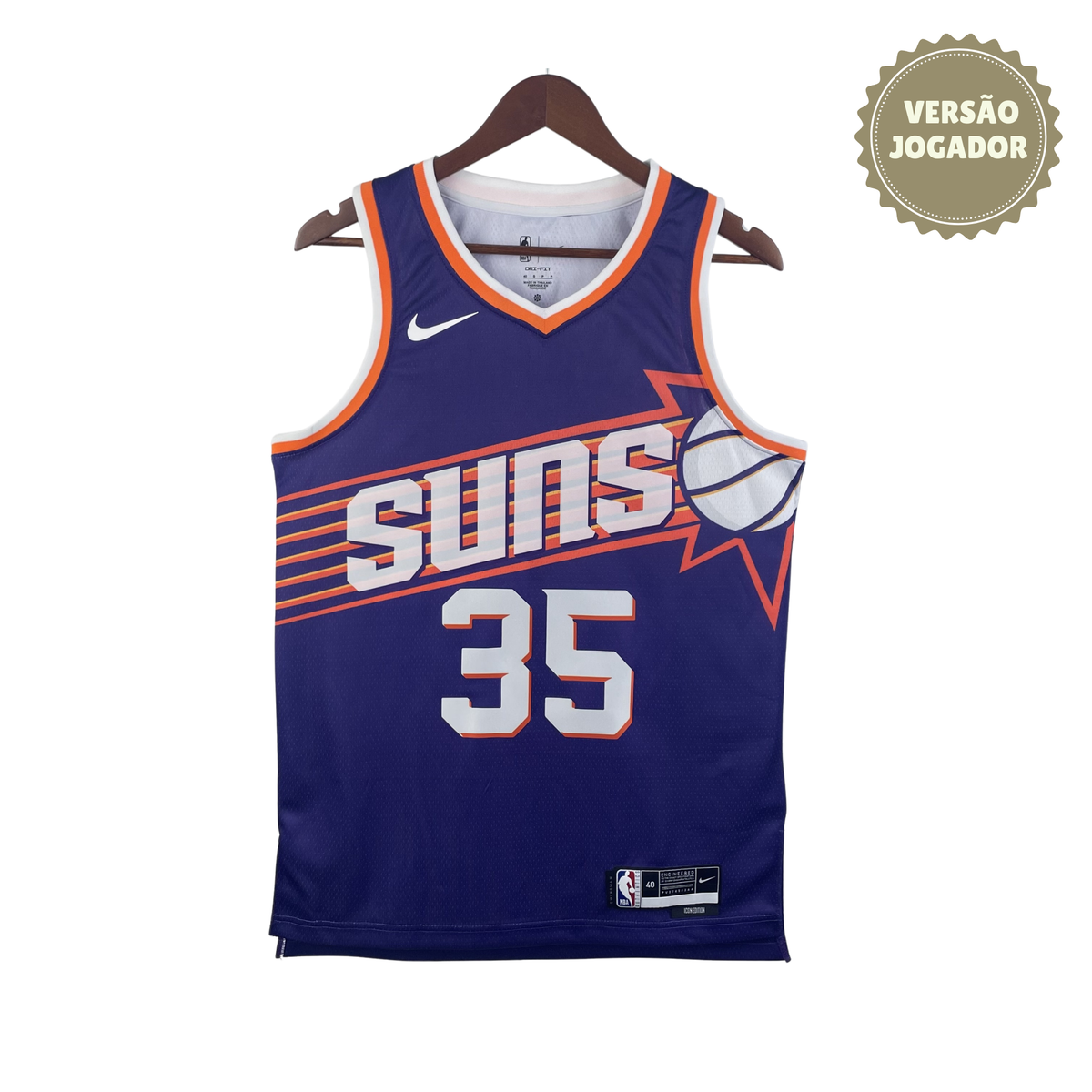 Camisa Phoenix Suns II 24th | #35 Durant Roxa